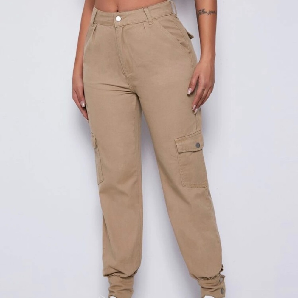 Shein Flap Pocket Cargo Jeans 🤎🤎🤎